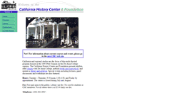 Desktop Screenshot of calhistory.org